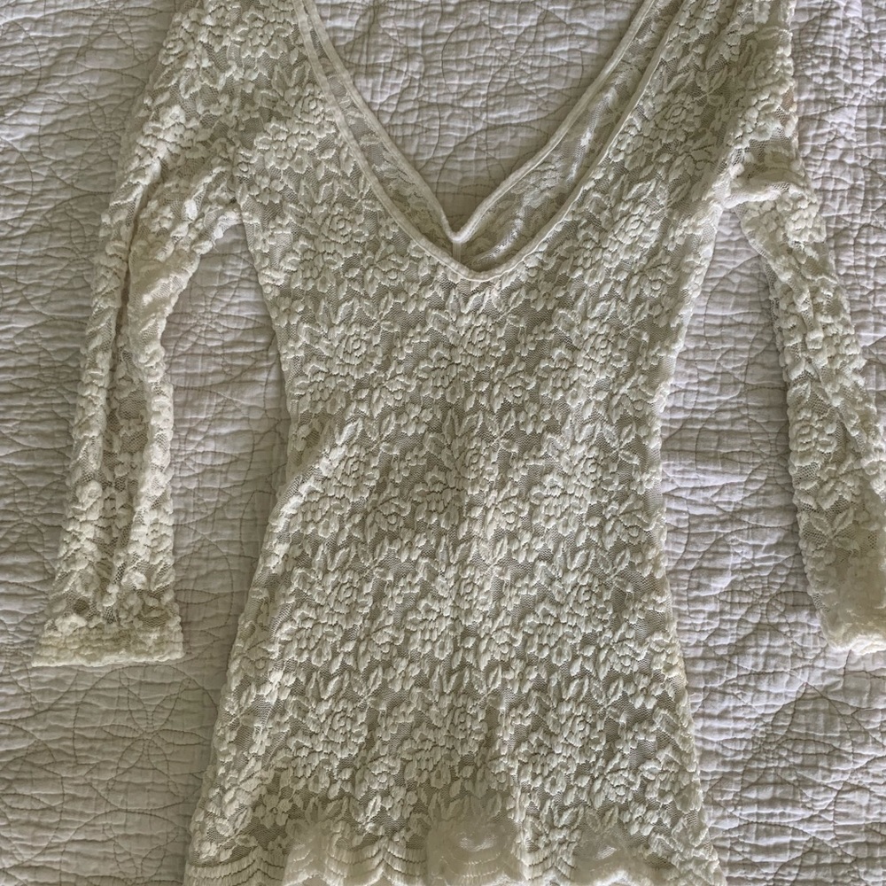 Lace shirt - Off White